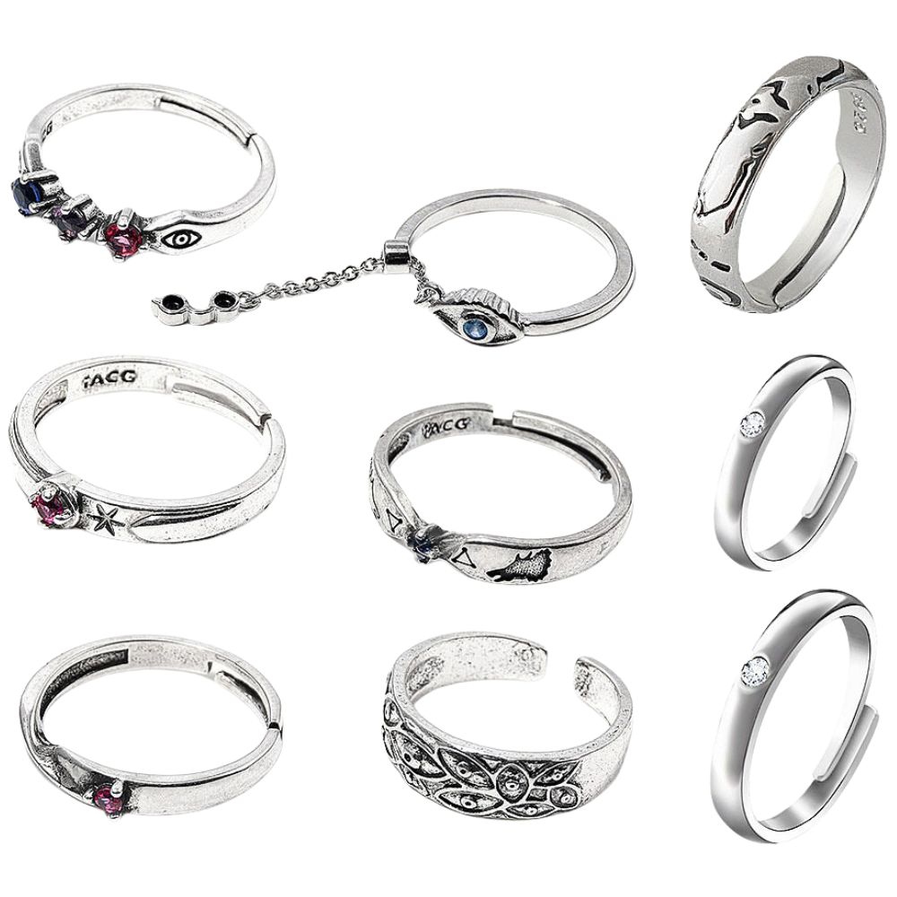 Men Accessories Gift Set - Anime JJK Yüzükler Yuta Okkotsu Cosplay
