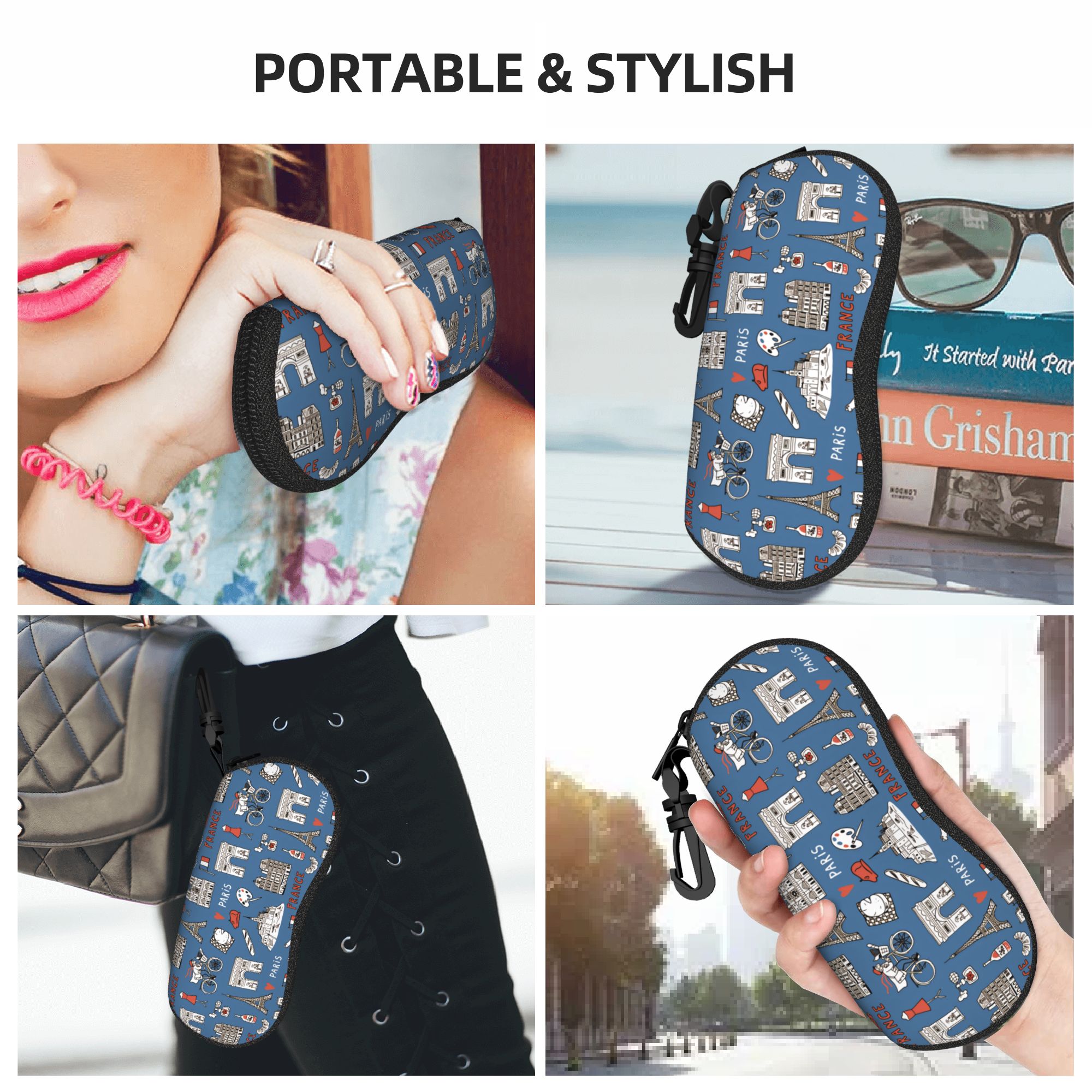 Men'S Accessories Paris - Fransız Paris Gözlük Kılıfı Moda Taşınabilir