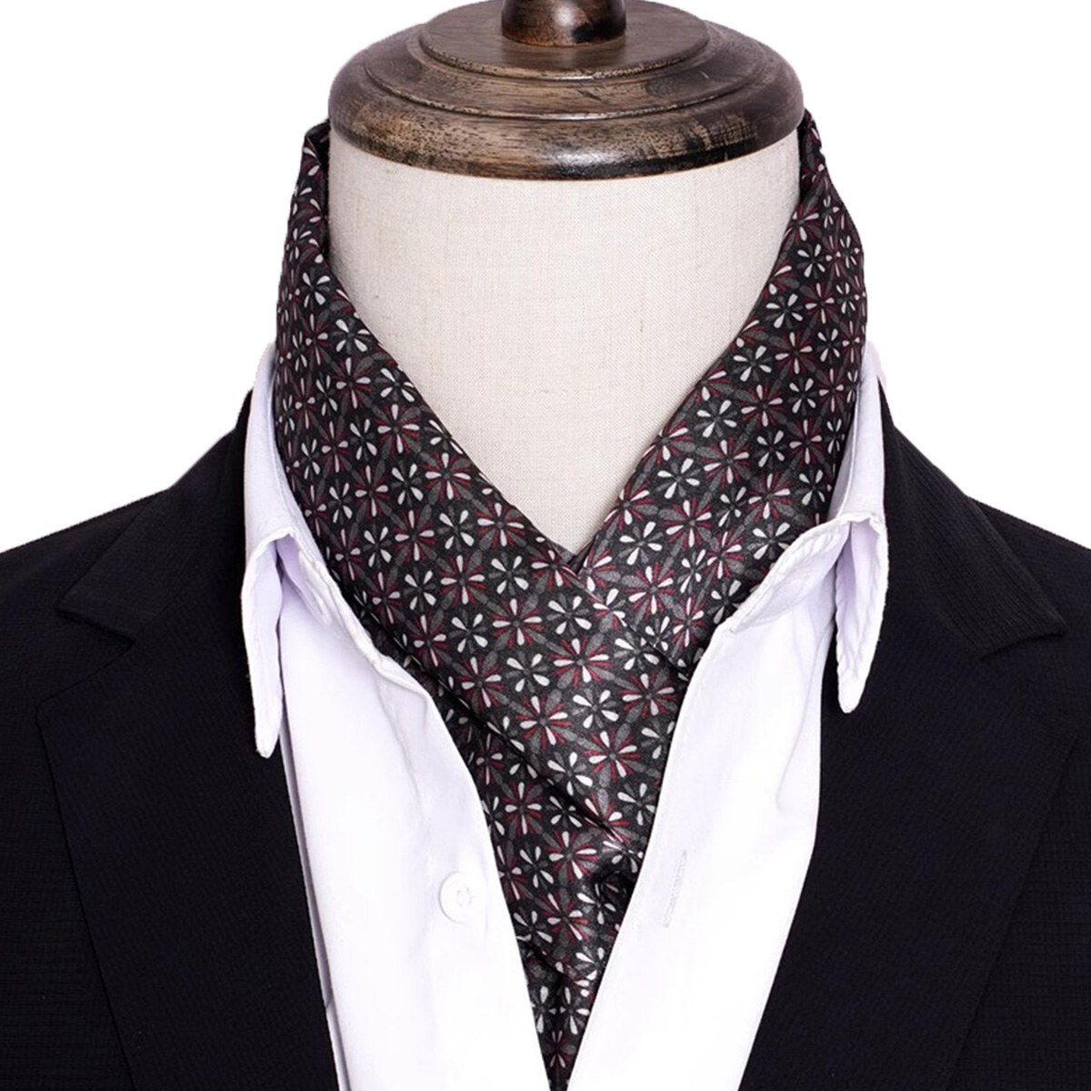 Men'S Accessories Premium - Yeni Erkek Şeritli İpek Eşarp Sıcak