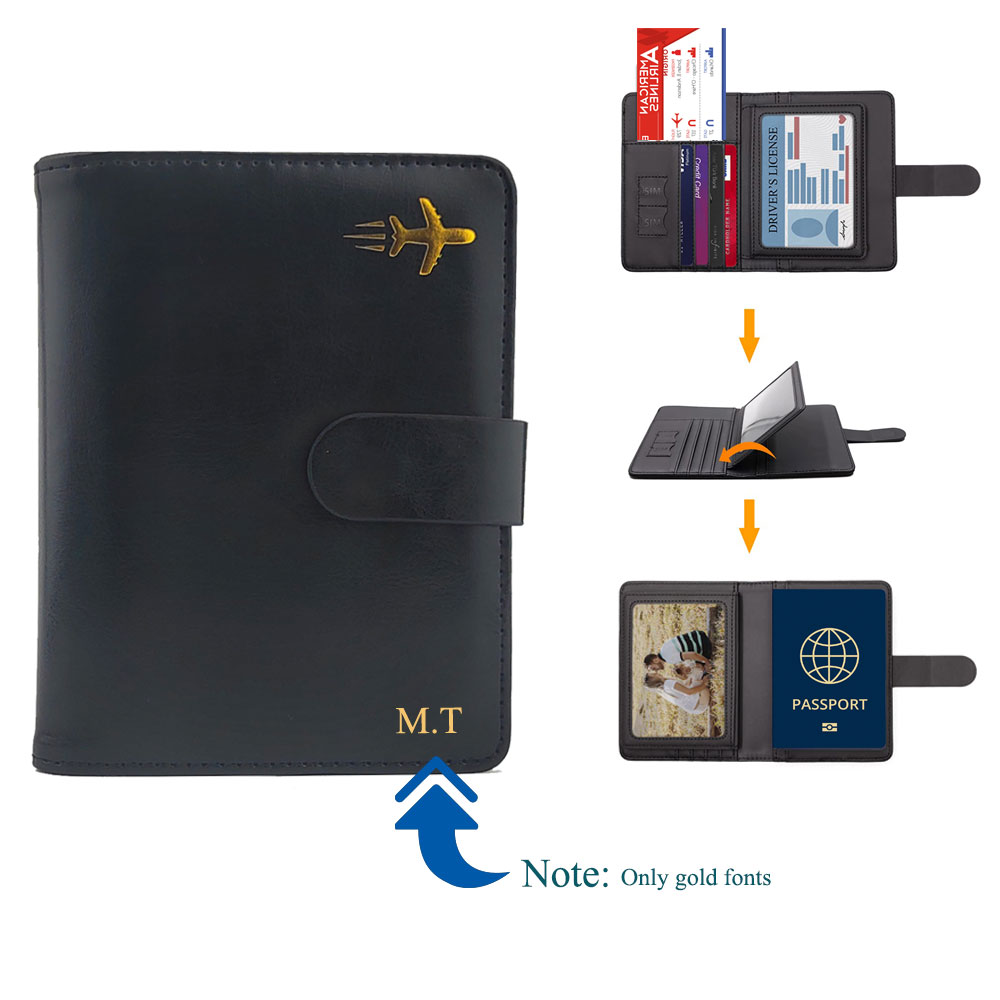 Men'S Accessories Premium - Özelleştirilmiş Premium deri pasaport tutucu kılıfı