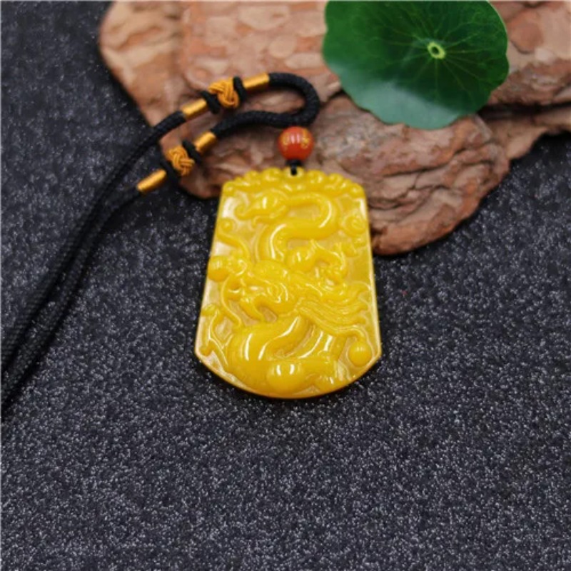 Men Accessories Wholesale - Toptan çin sarı yeşim ejderha yeşim