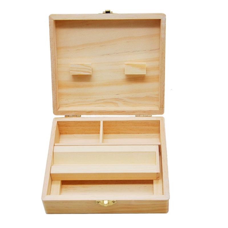 Men'S Accessories Organizer Tray - Ahşap Saklama Kutusu, İçinde Rulo Tepsisi