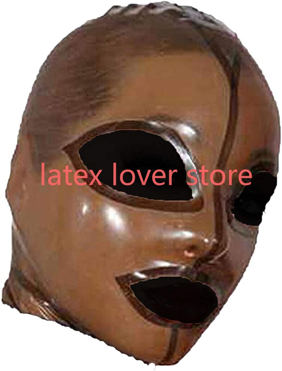 Men Accessories Unique - Lateks Maske Şeffaf Kahverengi Kauçuk Unisex