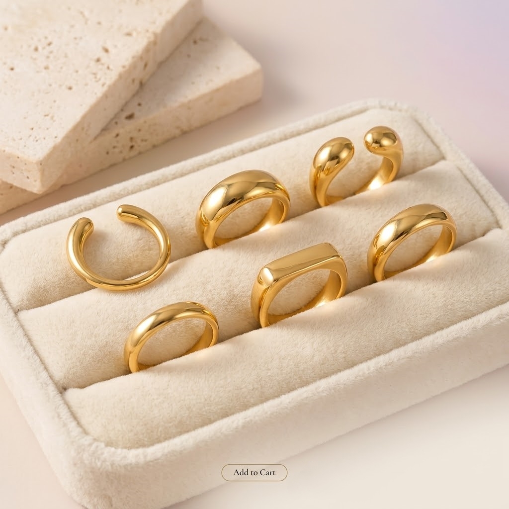 Signet Ring Men - St-Delan Paslanmaz Çelik Kalın Mühür Yüzükleri