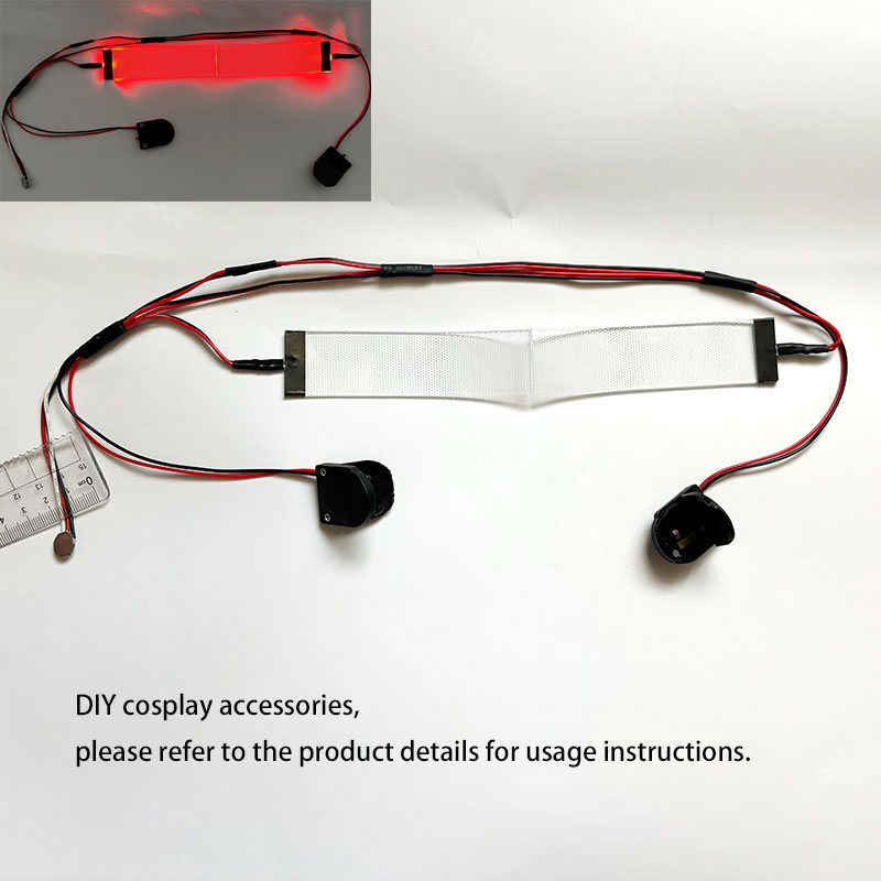 X Men Accessories - Kırmızı Esnek Bükülebilir DIY LED Gözler