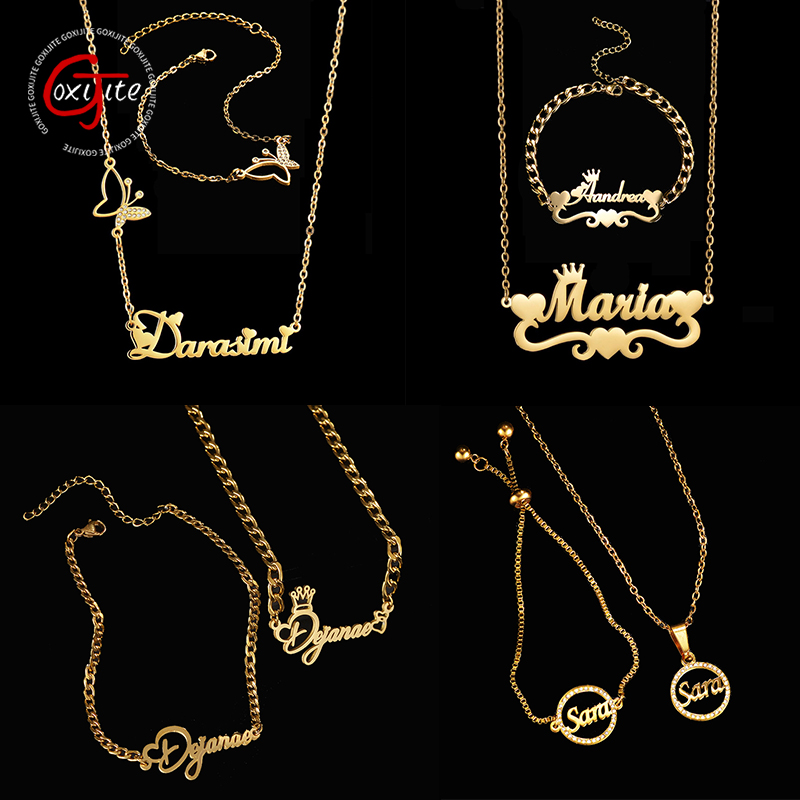 Men Accessories Gift Set - Goxijite Özelleştirmek Adı Kolye Bir Set