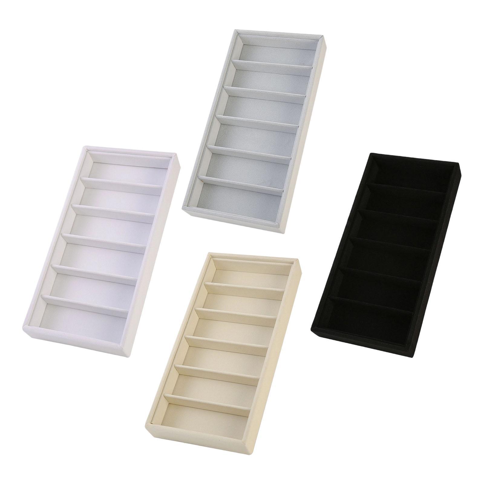 Men'S Accessories Organizer Tray - Gözlük Teşhir Tepsisi 6 Bölmeli Erkek