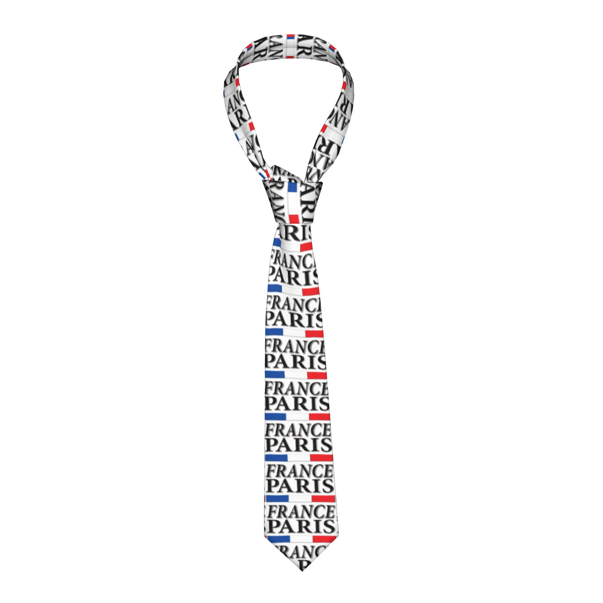 Men'S Accessories Paris - Paris Fransa Fransız Bayrağı Kravat Retro