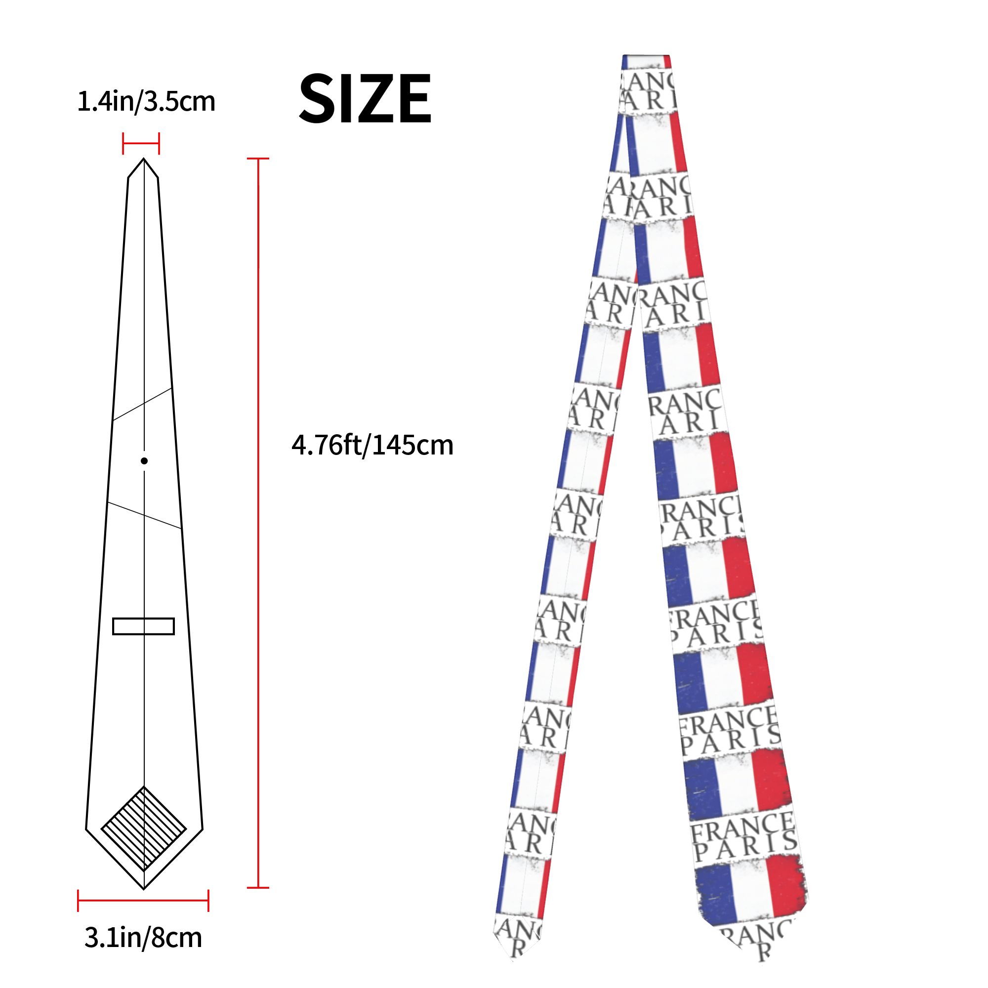 Erkek Kravat Fransa Bayrağı Fr - Men'S Accessories Paris incelemesi ve fiyatı