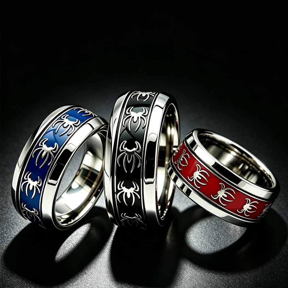 Yeni Vintage Punk Örümcek Yüzü - Men Accessories Wholesale incelemesi ve fiyatı