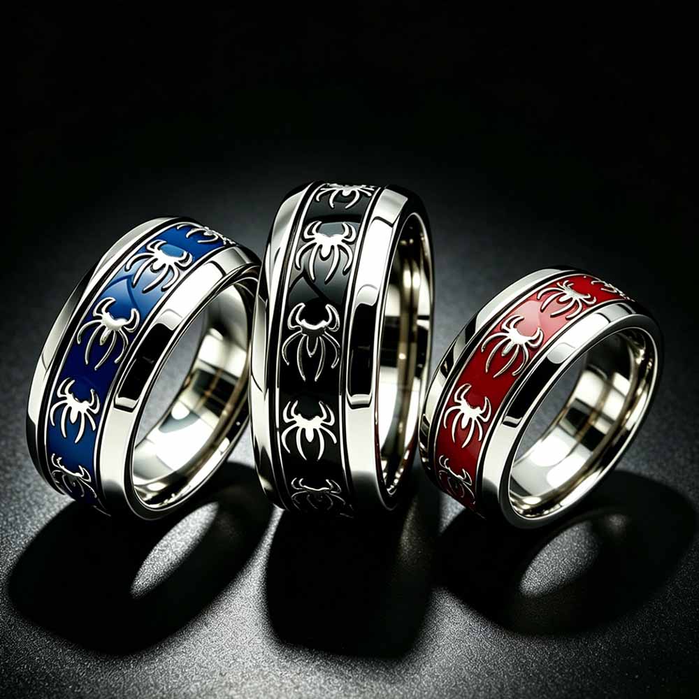 Yeni Vintage Punk Örümcek Yüzü - Men Accessories Wholesale incelemesi ve fiyatı