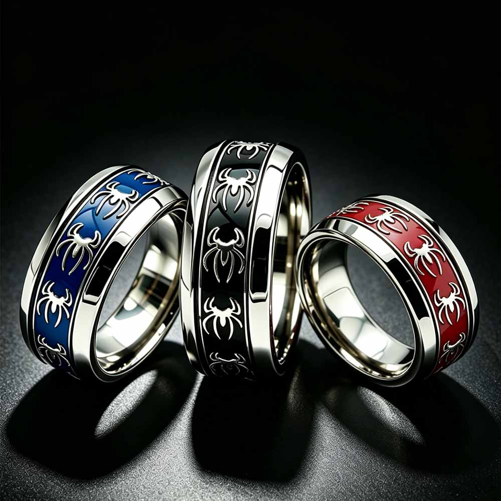Yeni Vintage Punk Örümcek Yüzü - Men Accessories Wholesale incelemesi ve fiyatı