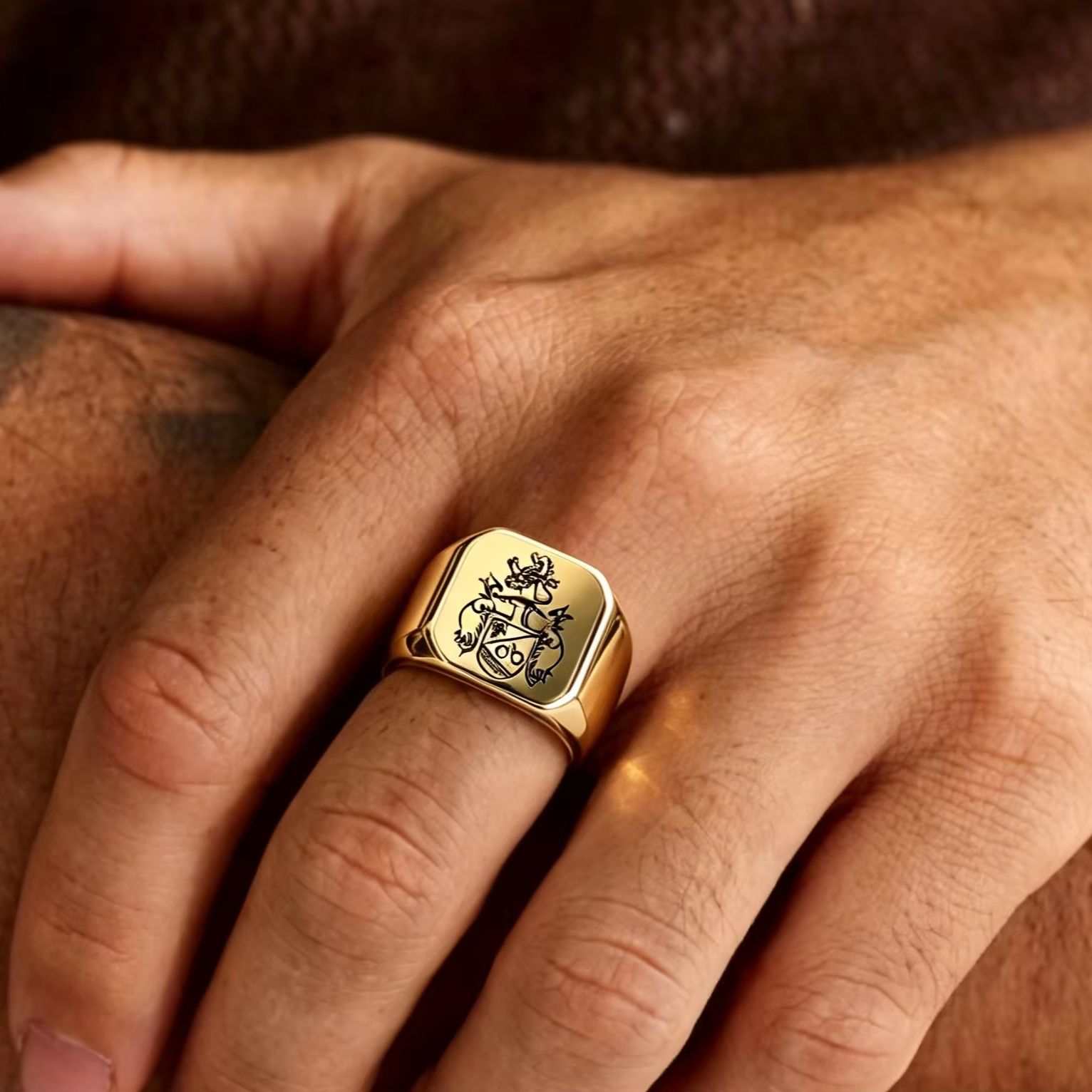 Erkekler İçin Özel Aile Arması - Signet Ring Men incelemesi ve fiyatı