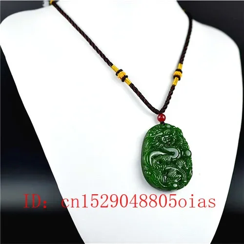 Doğal yeşil çin yeşim ejderha  - Men Accessories Necklace incelemesi ve fiyatı
