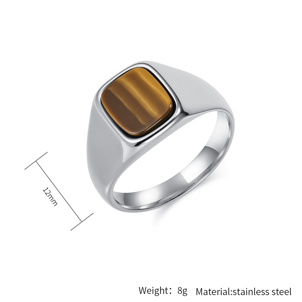 Yeni Moda Vintage Paslanmaz Çe - Signet Ring Men incelemesi ve fiyatı