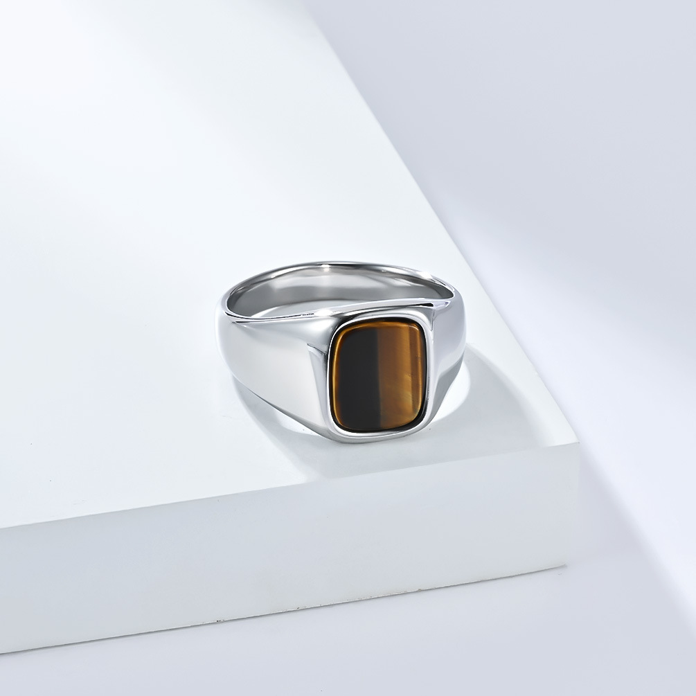 Yeni Moda Vintage Paslanmaz Çe - Signet Ring Men incelemesi ve fiyatı