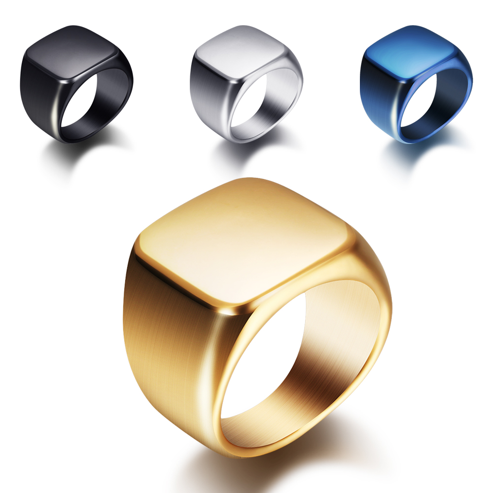 Ücretsiz kazımayı yeni gümüş/a - Signet Ring Men incelemesi ve fiyatı