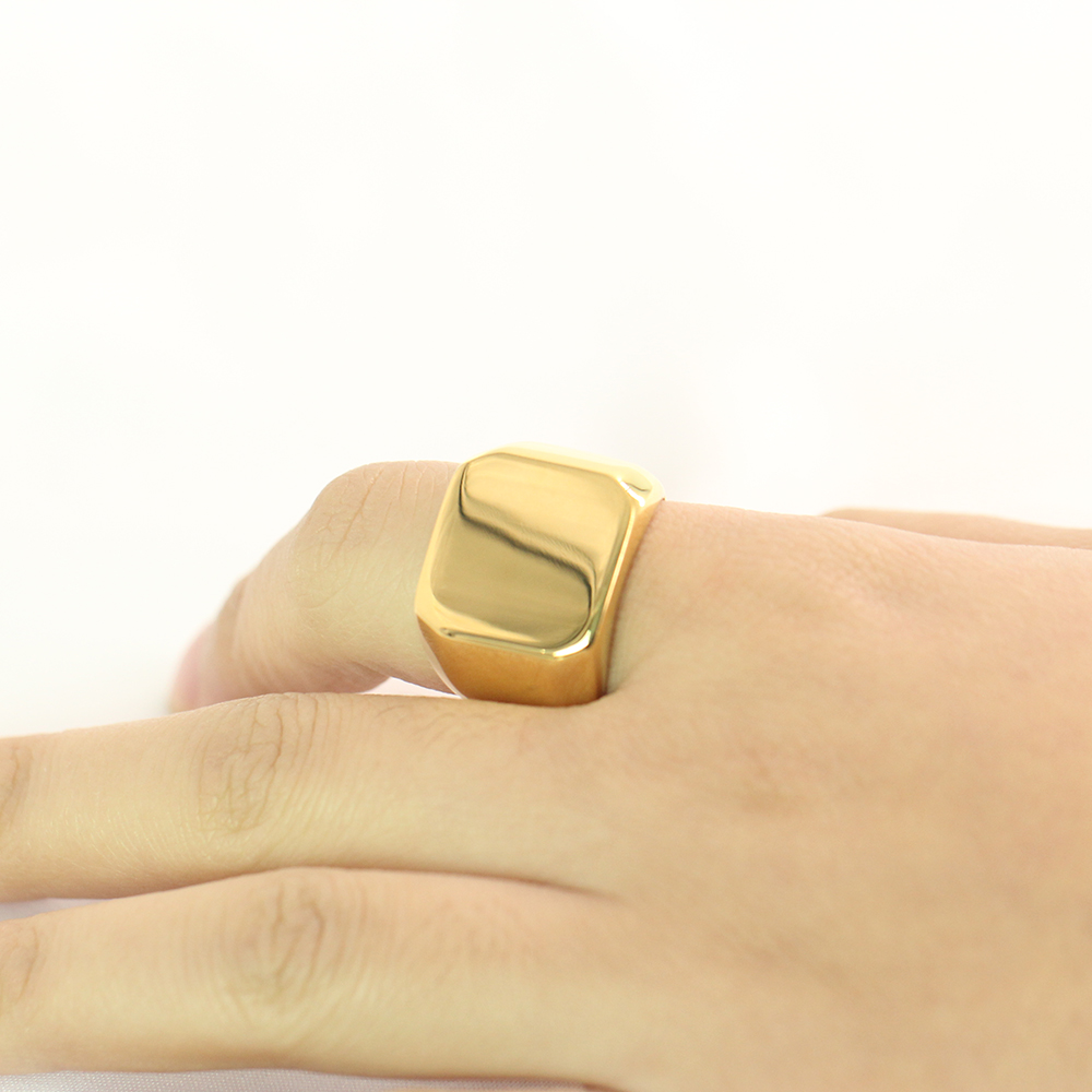 Ücretsiz kazımayı yeni gümüş/a - Signet Ring Men incelemesi ve fiyatı