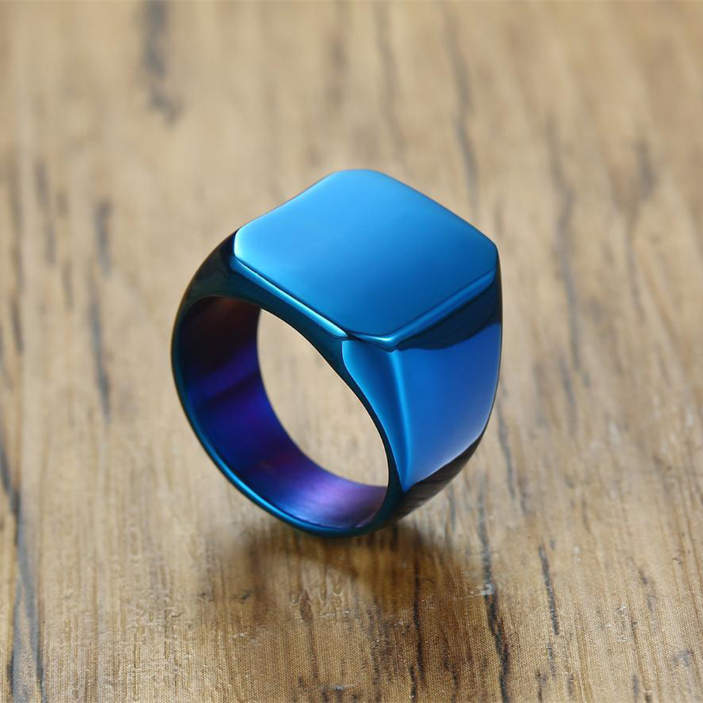 Ücretsiz kazımayı yeni gümüş/a - Signet Ring Men incelemesi ve fiyatı