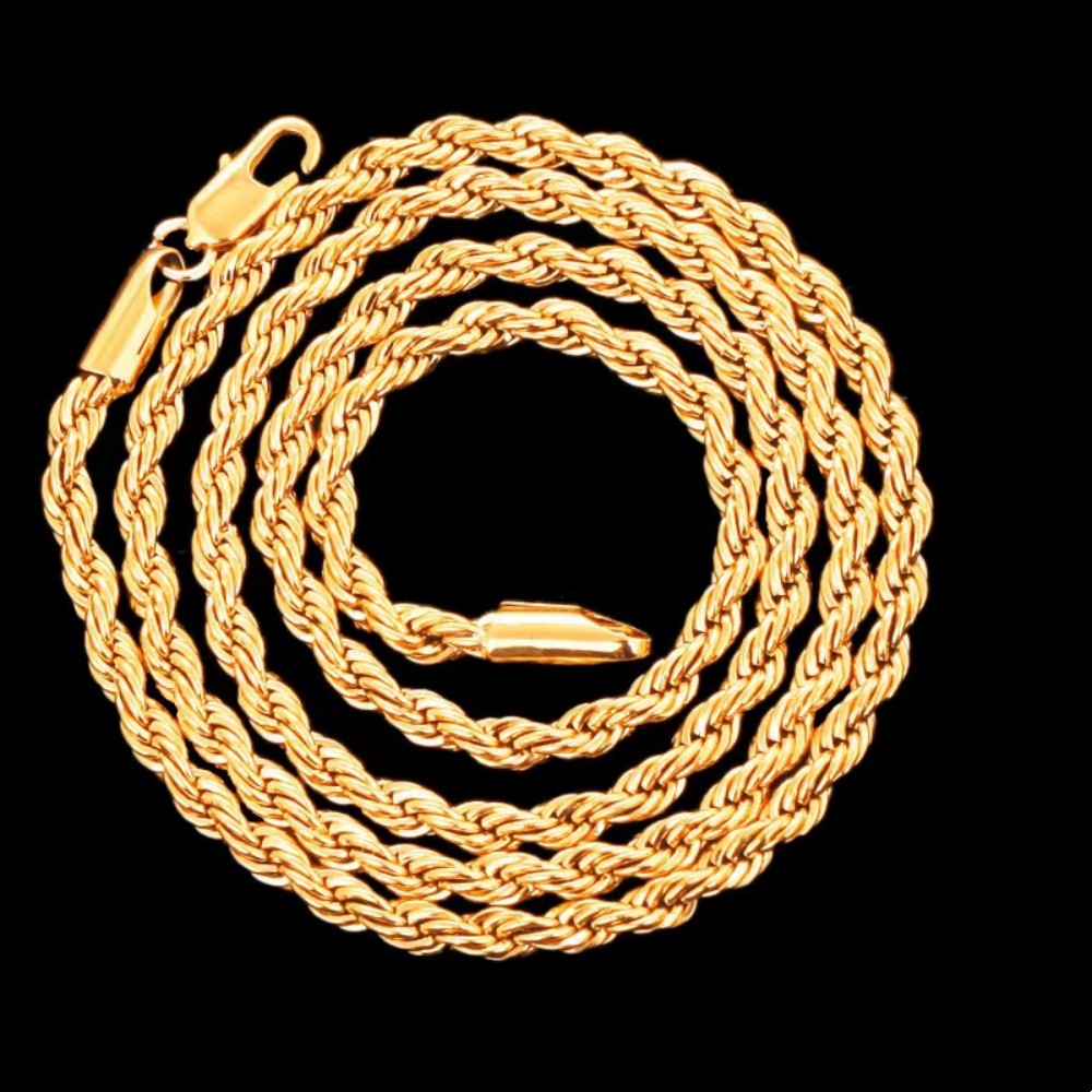 45-60 cm Güzel 18 K Altın 4mm  - Men'S Accessories Office incelemesi ve fiyatı