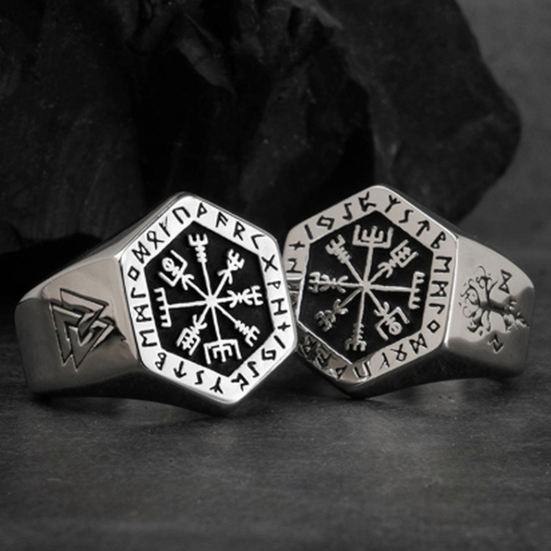 Vintage Viking Rune Signet İsk - Signet Ring Men incelemesi ve fiyatı