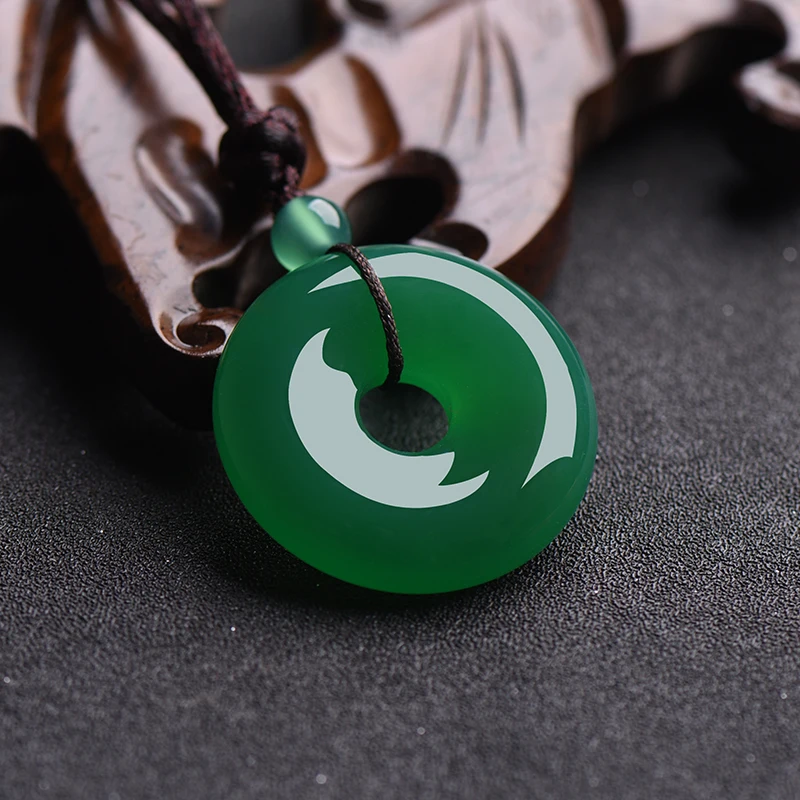 Doğal renkli yeşim çörek kolye - Men Accessories Necklace incelemesi ve fiyatı