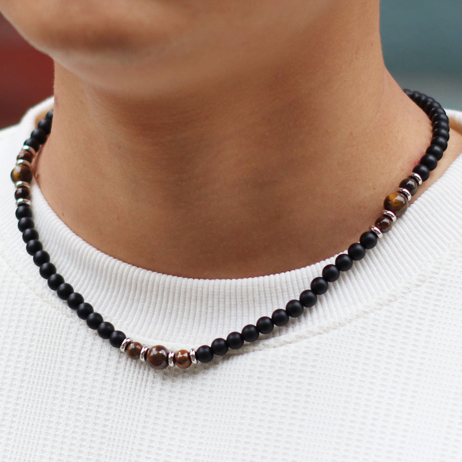 Premium 6mm Doğal Oniks Taş Ko - Men'S Accessories Premium incelemesi ve fiyatı