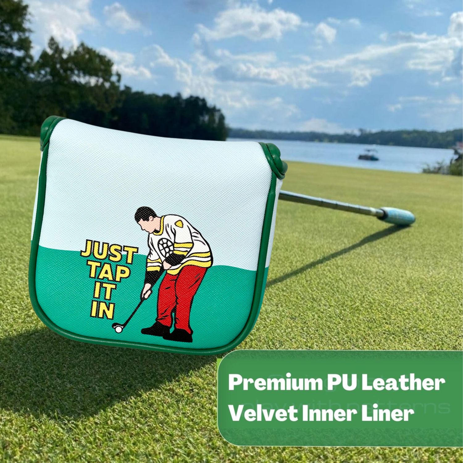 Komik PU deri Golf atıcı kapak - Men'S Accessories Premium incelemesi ve fiyatı