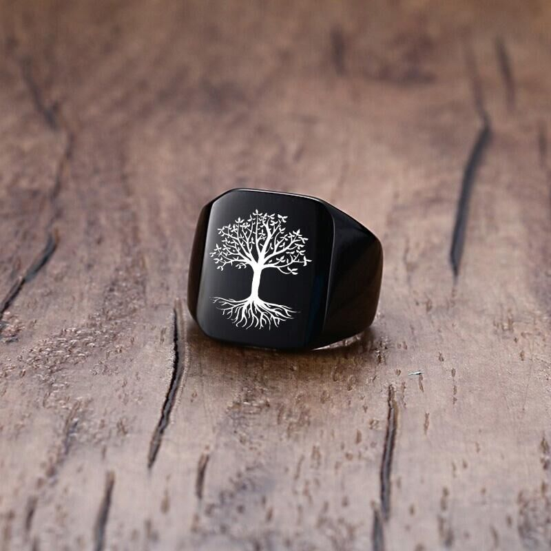 Vnox kaya Punk hayat ağacı Sig - Signet Ring Men incelemesi ve fiyatı
