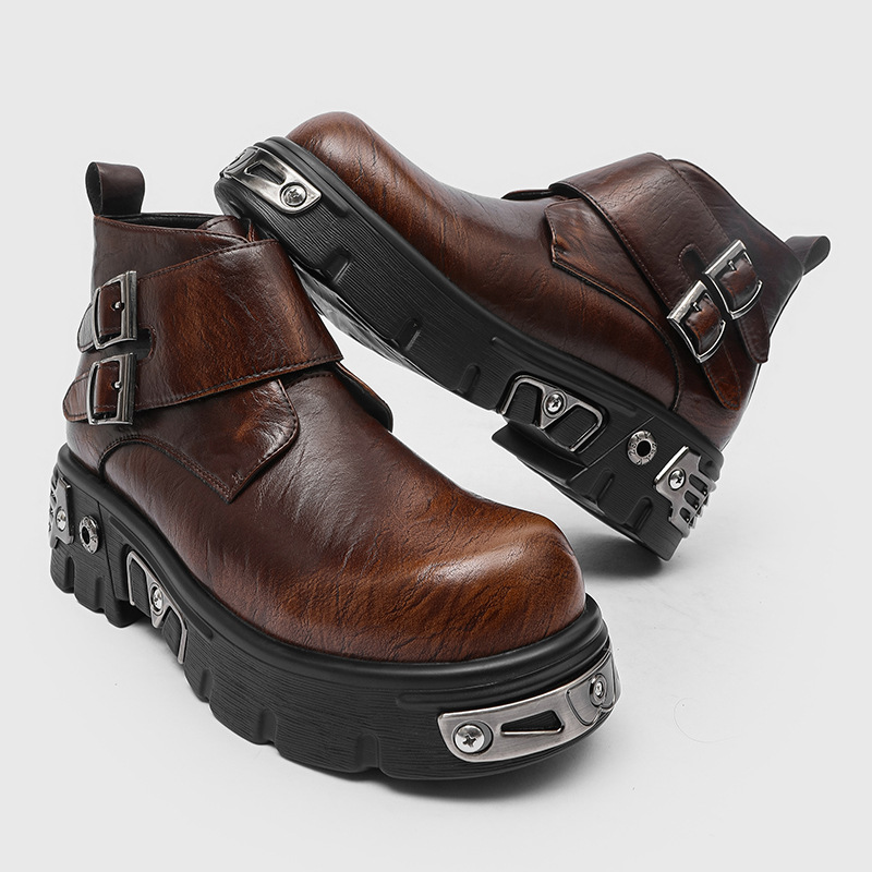 Büyük beden erkek moda punk go - Men'S Accessories Leather incelemesi ve fiyatı
