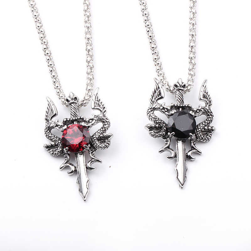 Çift Ejderha Siyah Mücevher Ça - Men Accessories Necklace incelemesi ve fiyatı