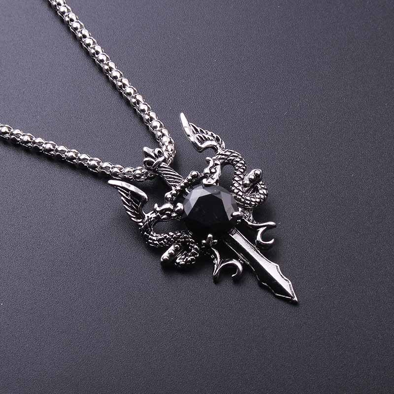 Çift Ejderha Siyah Mücevher Ça - Men Accessories Necklace incelemesi ve fiyatı